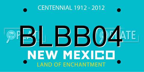 BLBB04 New Mexico License Plate