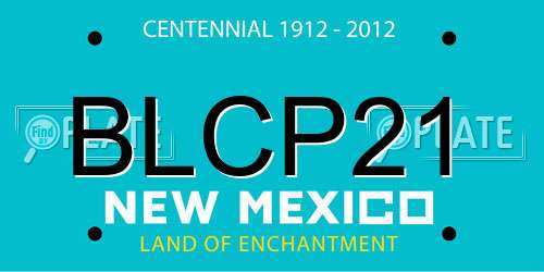 BLCP21 New Mexico License Plate