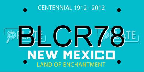 BLCR78 New Mexico License Plate