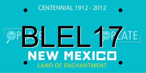 BLEL17 New Mexico License Plate