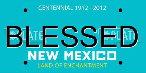 BLESSED New Mexico License Plate
