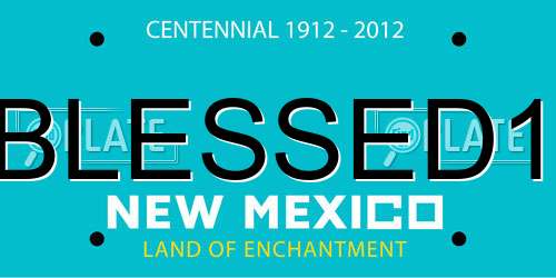 BLESSED1 New Mexico License Plate