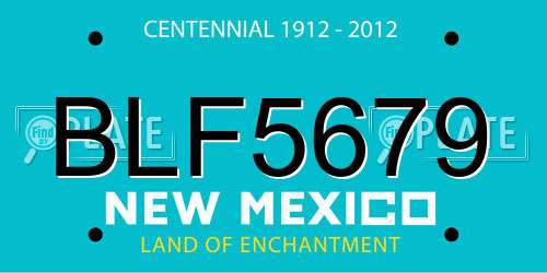 BLF5679 New Mexico License Plate