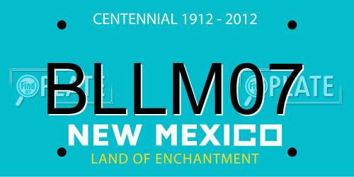 BLLM07 New Mexico License Plate