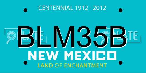 BLM35B New Mexico License Plate