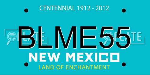 BLME55 New Mexico License Plate