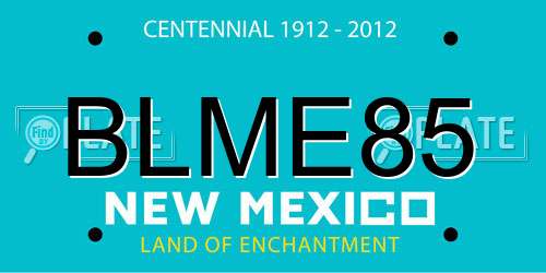 BLME85 New Mexico License Plate
