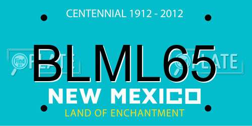 BLML65 New Mexico License Plate