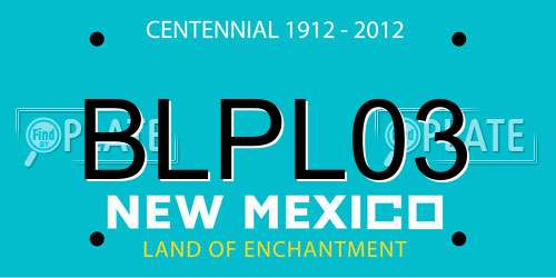 BLPL03 New Mexico License Plate