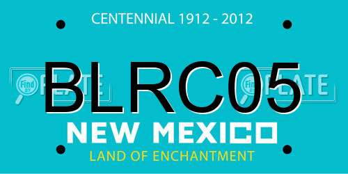 BLRC05 New Mexico License Plate