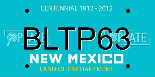 BLTP63 New Mexico License Plate