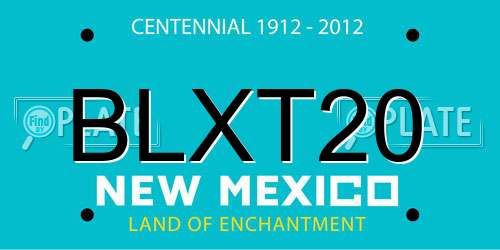 BLXT20 New Mexico License Plate