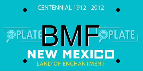 BMF New Mexico License Plate