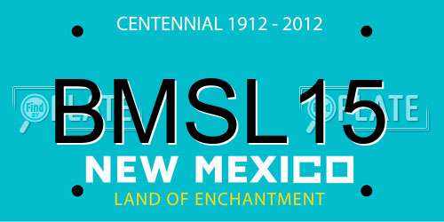 BMSL15 New Mexico License Plate