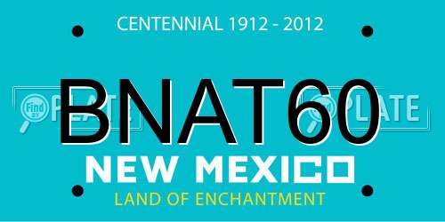 BNAT60 New Mexico License Plate