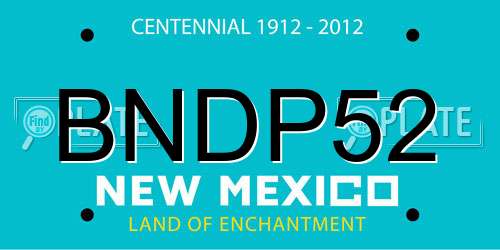 BNDP52 New Mexico License Plate