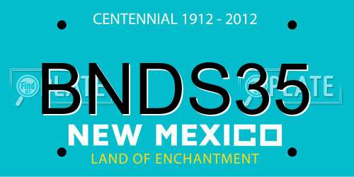 BNDS35 New Mexico License Plate