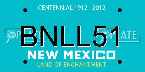 BNLL51 New Mexico License Plate