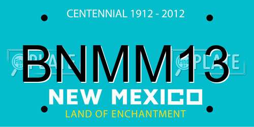 BNMM13 New Mexico License Plate