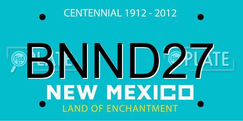 BNND27 New Mexico License Plate