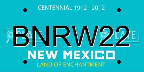 BNRW22 New Mexico License Plate