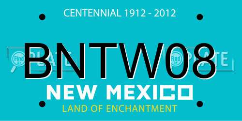 BNTW08 New Mexico License Plate