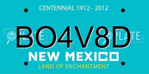 BO4V8D New Mexico License Plate