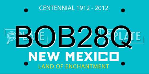 BOB28Q New Mexico License Plate