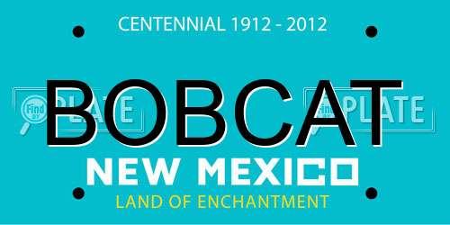 BOBCAT New Mexico License Plate