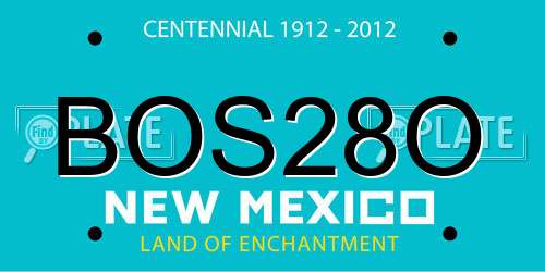 BOS28O New Mexico License Plate