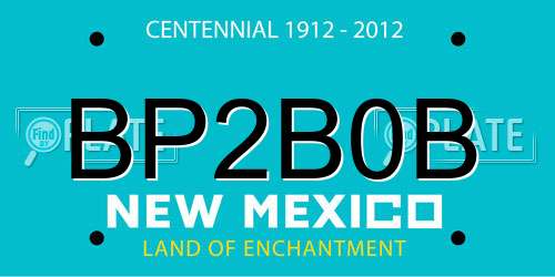 BP2B0B New Mexico License Plate
