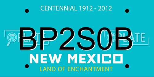 BP2S0B New Mexico License Plate