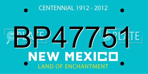 BP47751 New Mexico License Plate