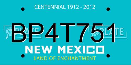 BP4T751 New Mexico License Plate