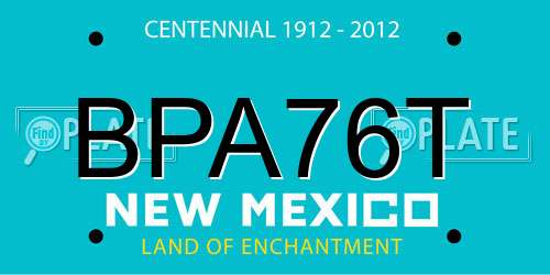 BPA76T New Mexico License Plate