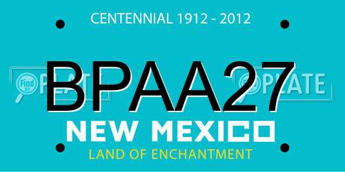 BPAA27 New Mexico License Plate