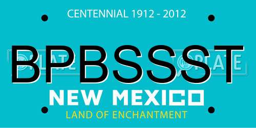 BPBSSST New Mexico License Plate