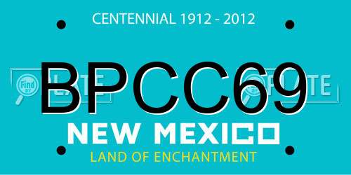 BPCC69 New Mexico License Plate