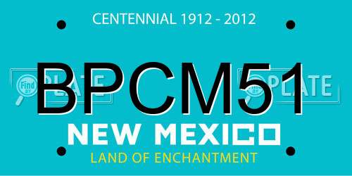 BPCM51 New Mexico License Plate