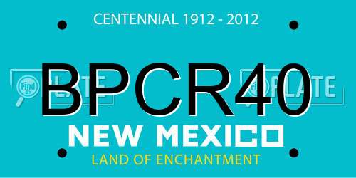 BPCR40 New Mexico License Plate