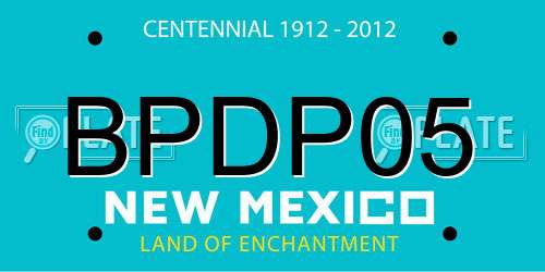 BPDP05 New Mexico License Plate