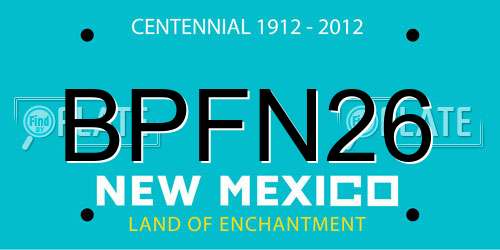 BPFN26 New Mexico License Plate