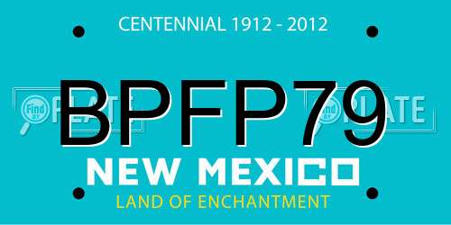 BPFP79 New Mexico License Plate