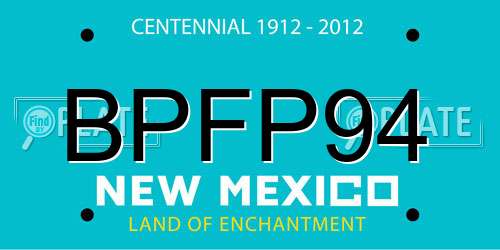 BPFP94 New Mexico License Plate