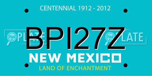 BPI27Z New Mexico License Plate