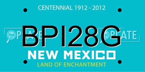 BPI28G New Mexico License Plate