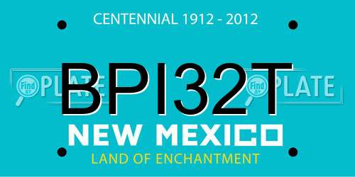 BPI32T New Mexico License Plate
