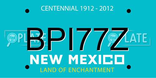BPI77Z New Mexico License Plate