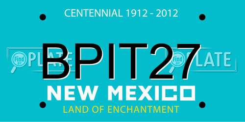 BPIT27 New Mexico License Plate