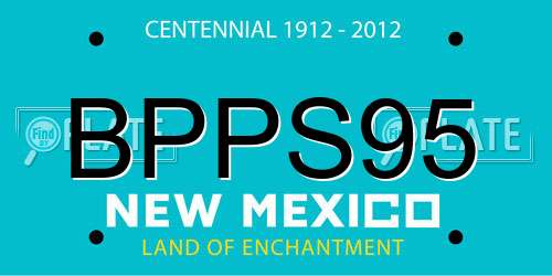 BPPS95 New Mexico License Plate